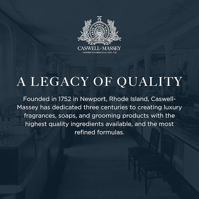 Caswell-Massey Jockey Club Natural Bar Soap for Men, Moisturizing Body Soap Bar for All Skin Types, Made with Essential Oils & Plant-Based Formula for Soft Skin, Made in USA, 5.8 oz