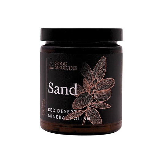 Sand Red Mineral Polish for Body & Face - Deep Exfoliator Scrub with Desert Mineral Sand - Natural Ingredients - Skincare for Women and Men (9 oz)