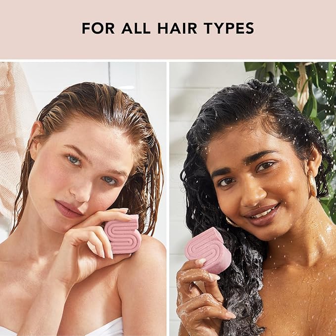 Kitsch Castor Oil Shampoo Bar & Coconut Oil Deep-Moisturizing Conditioner Bar - Hydrating for Dull & Dry Hair, Strengthen & Restore Damage Hair, 2pc Set