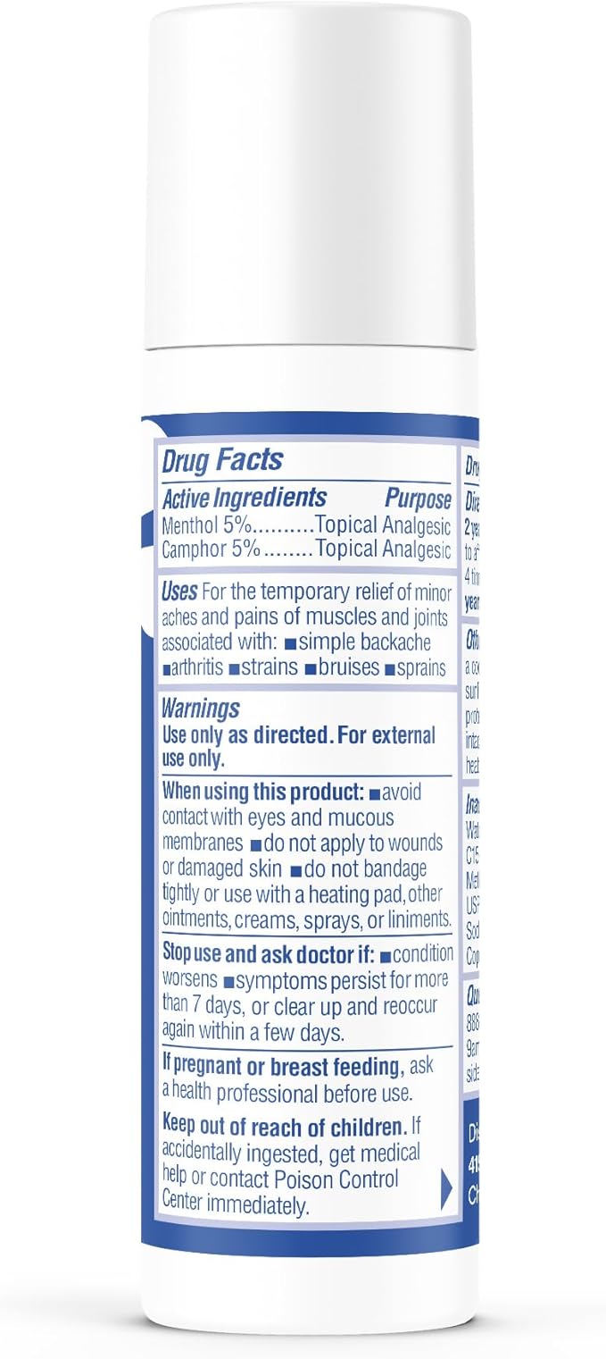 ASUTRA Recovery Roll-On Gel, 3.4 oz - Cooling and Warming Sensation, Temporary Relief from Muscle Discomfort and Soreness, Mess-Free Applicator, Menthol, Camphor, and Premium-Quality Magnesium