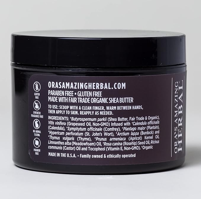 Ultra Healing Fragrance Free Body Butter Intensive Repair For Dry Sensitive Skin Diy Essential Oil Carrier, Unscented Organic Fair Trade Shea Butter Vegan