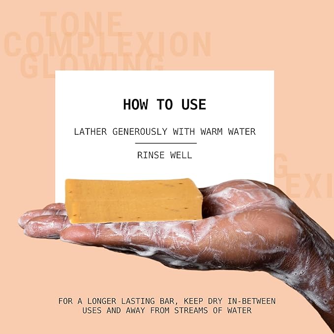 Natural Organic Soap Bar with Turmeric for Face and Body, Exfoliating Bar Soap, Infused with Licorice Root, Herbs, Botanicals, Shea Butter and Essential Oils, 4oz, 3 Pack Turmeric Soap Bar