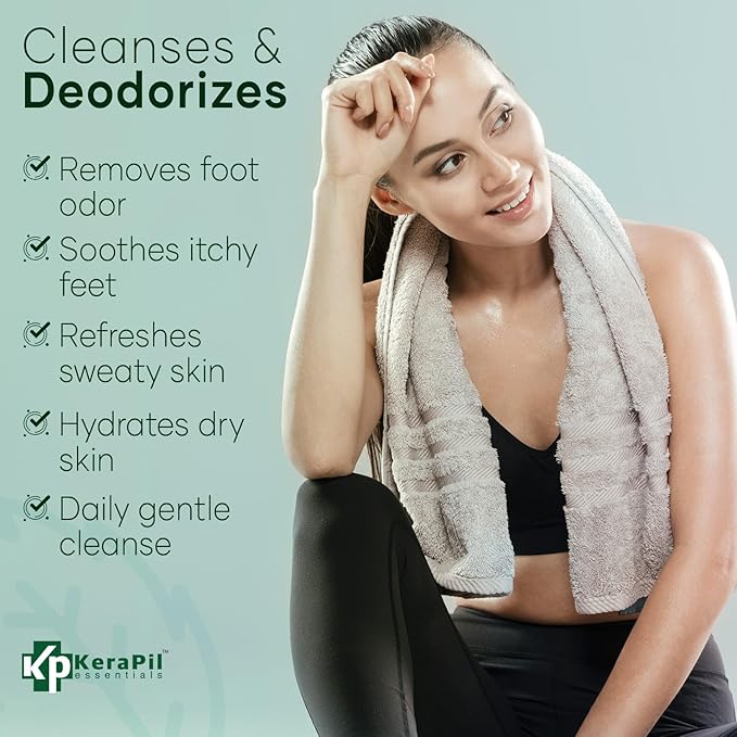 Bacterinyl Tea Tree Oil Body Wash - Antibacterial & Antifungal Support for Ringworm, Body Odors, Athlete’s Foot & Acne, Helps Soothe Itchy, Dry Skin - Made in USA (16 fl oz)