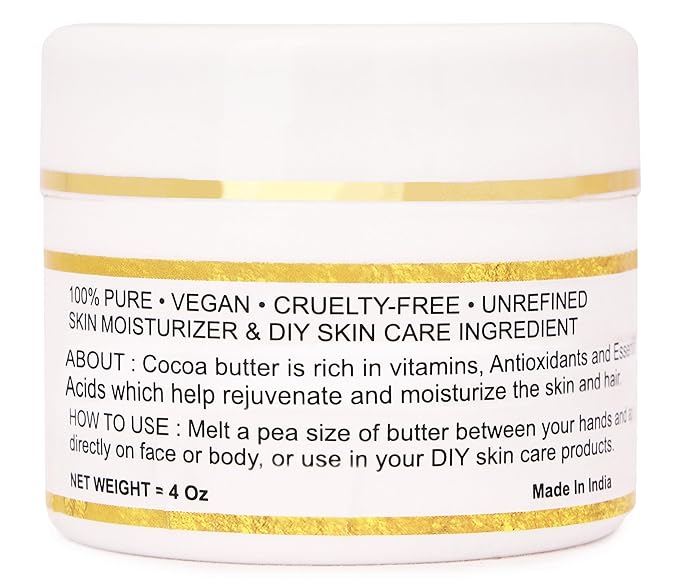 Organic Raw Avocado Butter 100% Pure,Natural & Unrefined| Skin Moisturizer For Face, Body & Hair| 8 OZ/230 GM Ivory/White Grade A | DIY Creams, Balms, Lotions, Soaps| Softens Dry & Tough Skin
