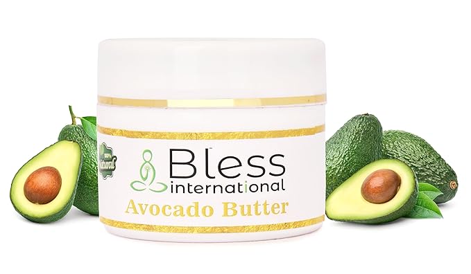 Organic Raw Avocado Butter 100% Pure,Natural & Unrefined| Skin Moisturizer For Face, Body & Hair| 4 OZ/115 GM Ivory/White Grade A | DIY Creams, Balms, Lotions, Soaps| Softens Dry & Tough Skin