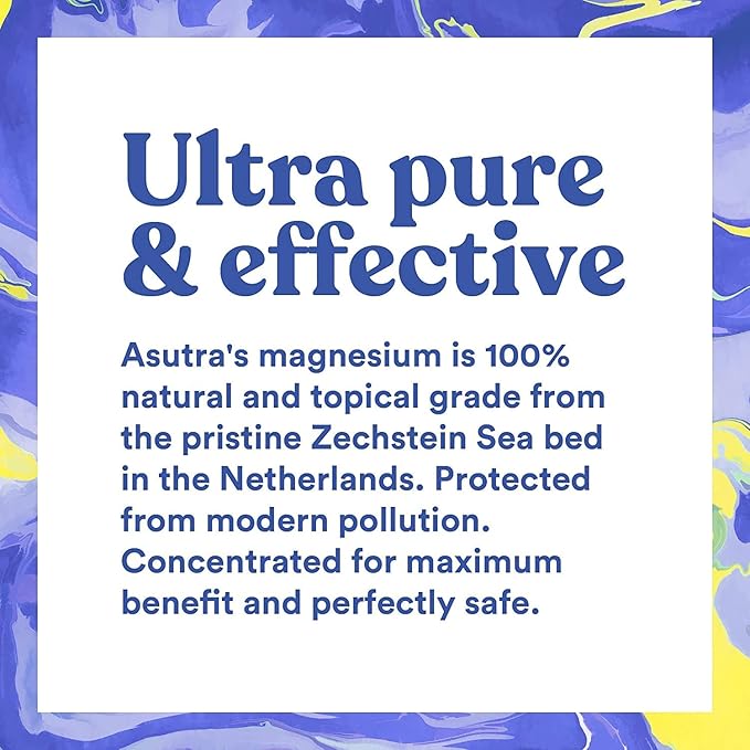 ASUTRA Relief Cream with Magnesium, 3.38 oz - Cooling Sensation, Temporary Relief from Muscle Discomfort and Soreness, Shea Butter & Almond Oil, Magnesium, 10% Menthol, and Arnica Montana