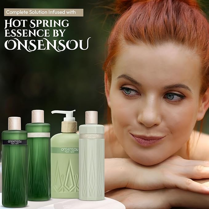 Moisturizing Body Wash for Sensitive Skin Women & Men, Full Body Wash with Hot Spring Yeast, Ocean Nutrients & Kaolin from Japan, Daily Use 10.1 Fl Oz