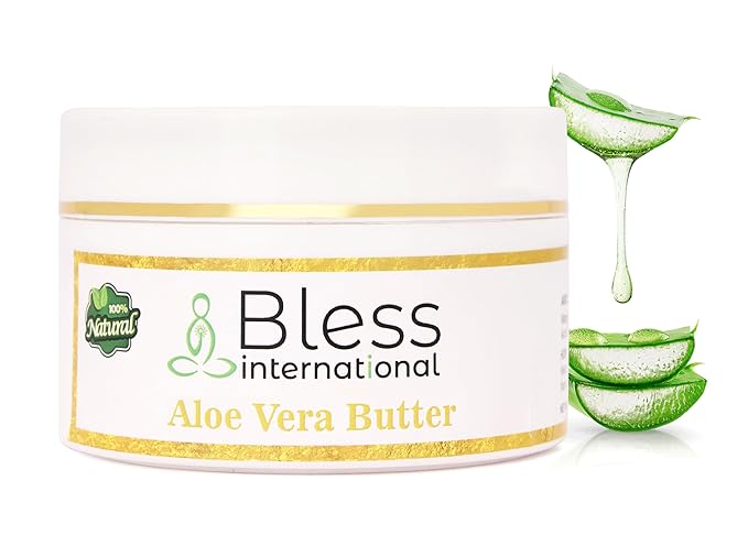 Organic Raw Aloe Vera Butter 100% Pure,Natural & Unrefined| Skin Moisturizer For Face, Body & Hair| 8 OZ/230 GM Ivory/White Grade A | DIY Creams, Balms, Lotions, Soaps| Softens Dry & Tough Skin