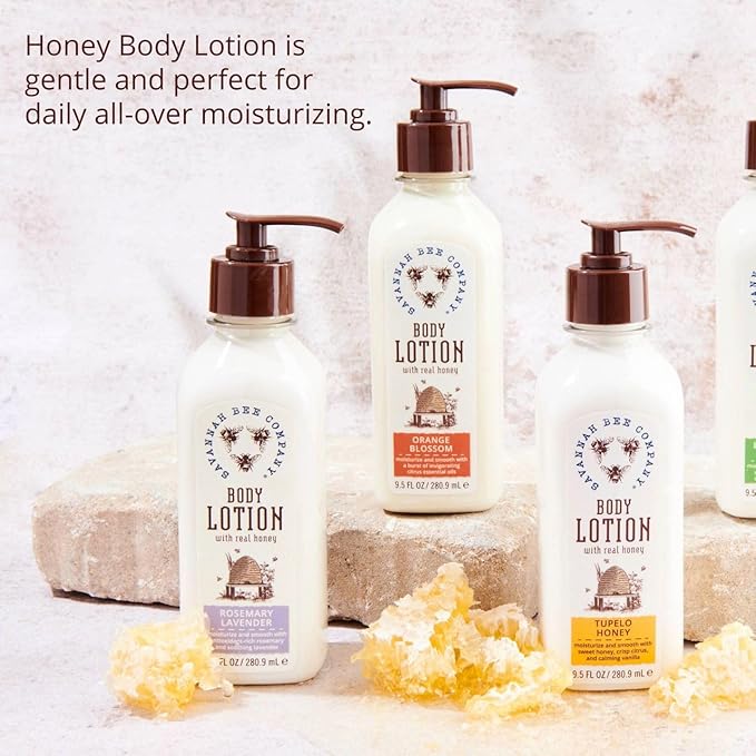 Savannah Bee Company Honey Body Lotion - All Natural Body Lotion for Women and Men
