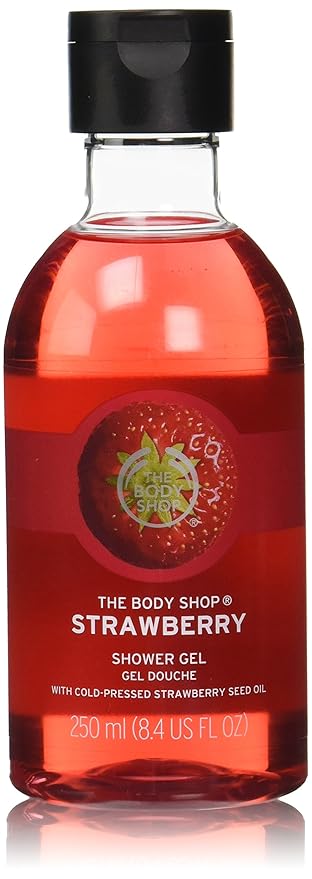 The Body Shop Strawberry Shower Gel, Paraben-Free Body Wash, 8.4 Fl. Oz.