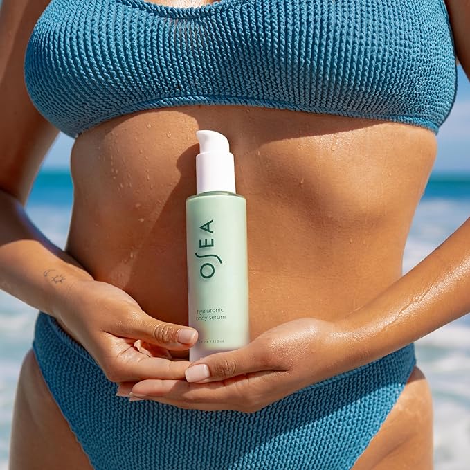 OSEA Hyaluronic Body Serum - 4oz - Fragrance-Free, Hypoallergenic & National Eczema Association Approved - Ultra-Hydrating Serum for Sensitive Skin and All Skin Types