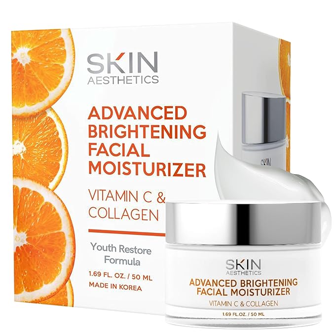 Vitamin C & Collagen Face Moisturizer - Anti-Aging, Hydrating, Fine Lines & Wrinkles, Brightening - Dermatologist Tested Korean Skincare - Clean Beauty, Cruelty-Free - 1.69 oz