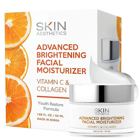 Vitamin C & Collagen Face Moisturizer - Anti-Aging, Hydrating, Fine Lines & Wrinkles, Brightening - Dermatologist Tested Korean Skincare - Clean Beauty, Cruelty-Free - 1.69 oz