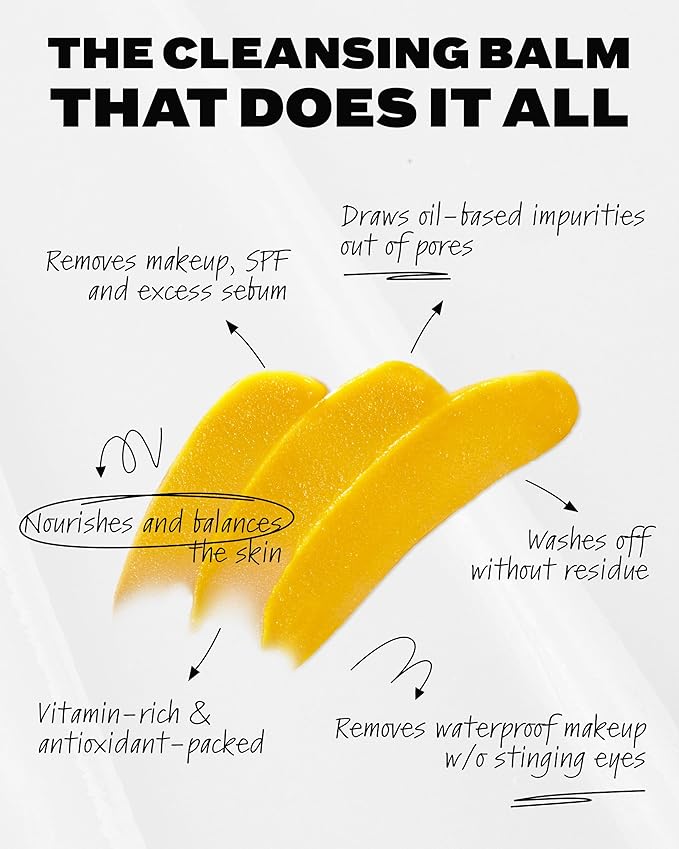 Then I Met You Living Cleansing Balm, Melts Makeup & Sunscreen, Non-Stripping Zero Residue Oil Cleanser with Seaberry, Olive, Grape Seed Oils, Vit E & Persimmon, First-Step Clean Vegan Korean Skincare