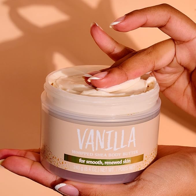 Tree Hut Whipped Shea Body Butter - Vanilla - 8.4 oz - Lightweight, Long-Lasting, Hydrating Moisturizer - Made with Shea Butter