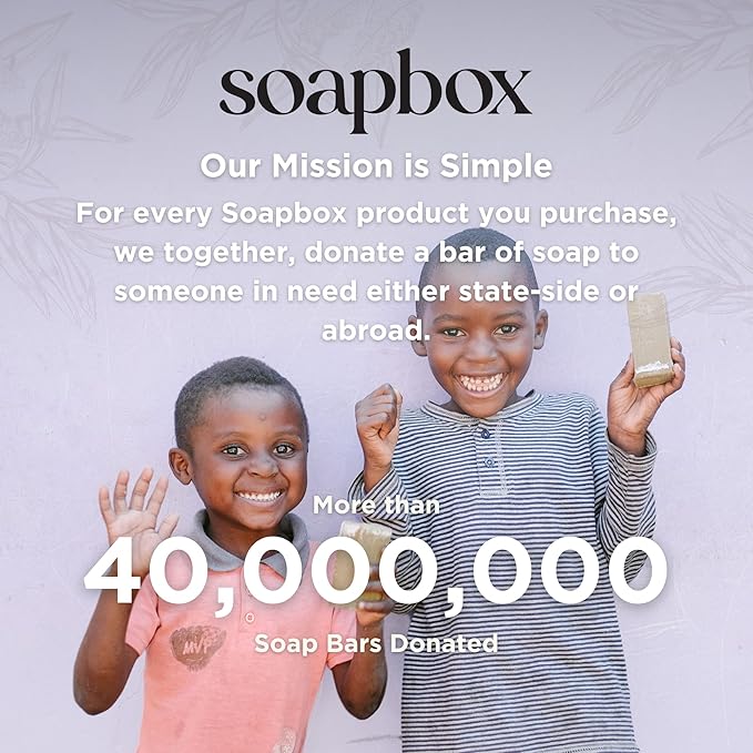 Soapbox Body Wash, Coconut & Goji Berry Liquid Body Wash, Moisturizing Soap with Shea Butter, Vegan Duo Pack of 2 Soap Bottles, 20oz Each