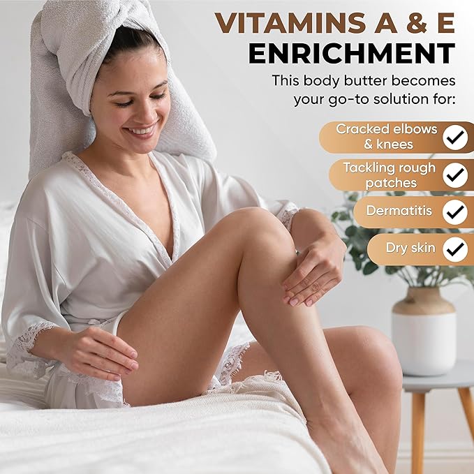 Salt Cellar Spa Kiwi Body Butter for Women, Made with Dead Sea Minerals, Shea Butter and Plant Extracts, Luxurious Skin Rejuvenation and Moisturization, Made in Israel, Cruelty-Free, Paraben Free