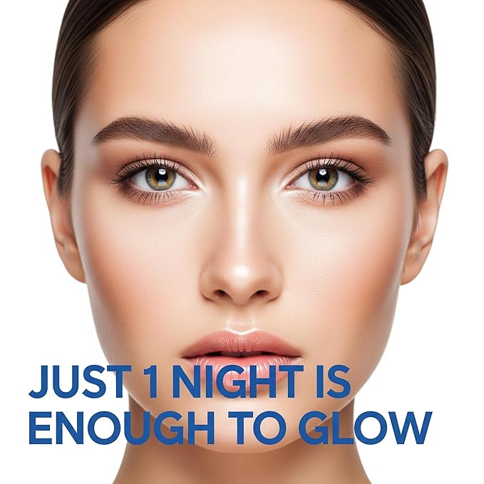 5-Pack Bio-Collagen Hydrogel Face Masks | Overnight Hydrating, Pore Perfecting & Moisturizing Sheet Masks for Women | Nourishing and Skin-Refreshing Care