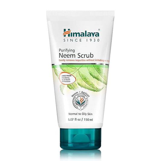 Himalaya Purifying Neem Scrub for a Deep Clean, Exfoliate and Purifies for Clean and Radiant Skin, 5.07 oz