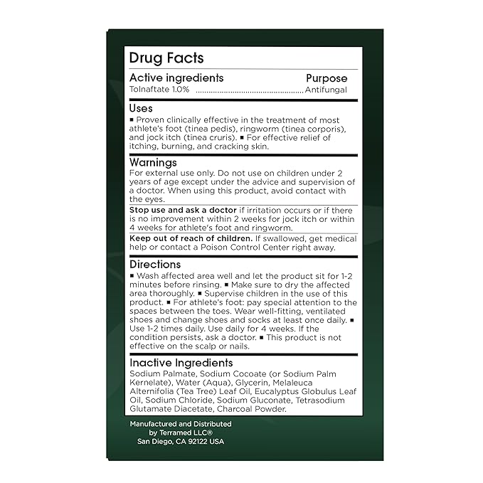 Antifungal Soap | Deep-Cleansing & Exfoliating Bar for Men & Women | Natural Ingredients with Tea Tree & Eucalyptus | Helps Soothe Jock Itch, Ringworm & Athlete’s Foot Pumice Bar Soap