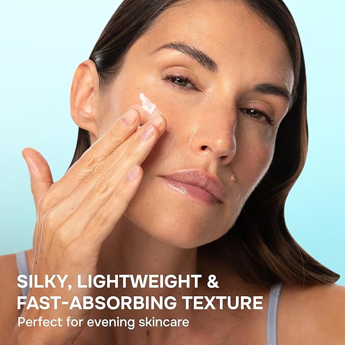 SimplyVital Collagen, Peptide & Retinol Moisturizer for Face, Neck & Décolleté – Lightweight Hydration for Daily Care – Made in USA – Hyaluronic Acid Cream – 1 fl.oz