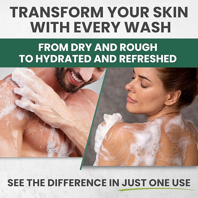 Tea Tree Body Wash MaxTherapy, Itchy Skin Relief, Tea Tree Oil Soap, Soothes Jock Itch, Athlete's Foot, Ringworm, Eczema, Psoriasis & Sensitive Skin, Men & Women, 2-Pack, Original Edition