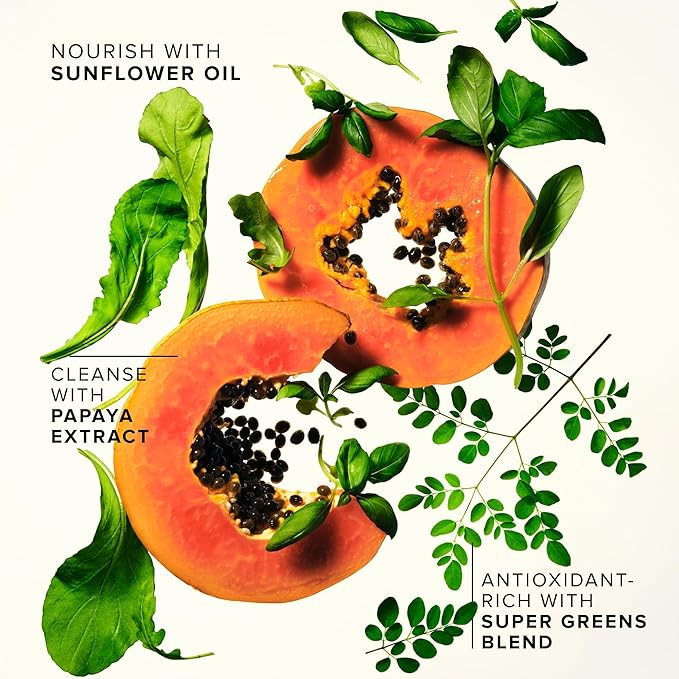 Farmacy Makeup Remover Cleansing Balm - Green Clean Waterproof Makeup Remover + Oil Based Cleanser - Newly Formulated Double Cleanser with Plant Based Waxes + Upcycled Moringa - Fragrance Free (200ml)