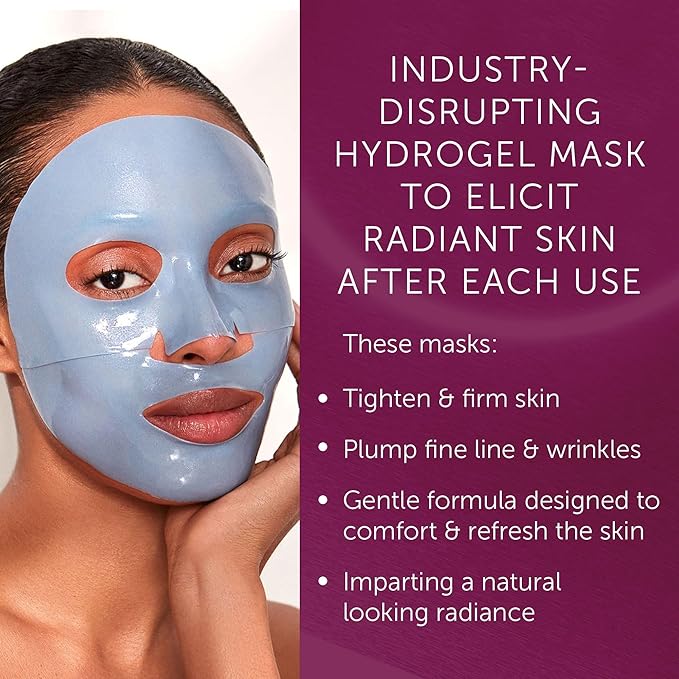 111SKIN Cryo De-Puffing Energy Facial Mask - Fragrance Free - Tighten, De-Puff & Refresh - Peptides & Caffeine - Set of 5 (1 oz each) - Depuffing Face Mask