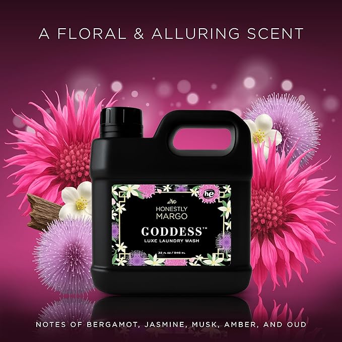 Luxury Goddess Laundry Wash Detergent (32 Oz) – Women Laundry Detergent Infused With Luxurious Scent Notes, Delicate Laundry Soap, Long Lasting Fragrance – Sulfate and Paraben Free