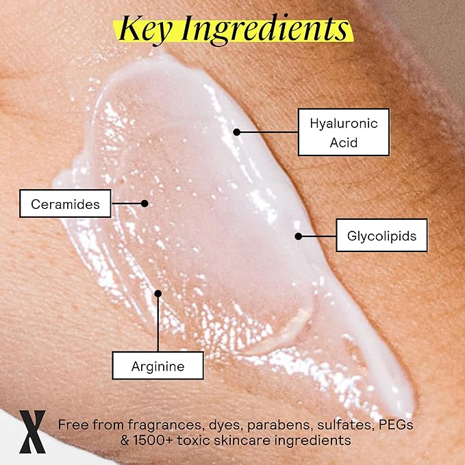 Untoxicated Moisturizing Lotion - Daily Face Moisturizer & Body Lotion for Sensitive Skin - Ceramides & Hyaluronic Acid - No Common Irritants - Non-Comedogenic - Oil-Free - Fragrance Free - 10 Ounce