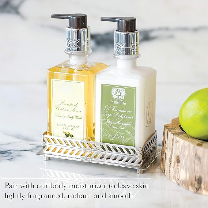 Antica Farmacista Hand & Body Wash - Luxury Nourishing Body Wash - Hydrating Hand Cleansing Wash - Bath & Body Gift - Lemon, Verbena & Cedar, 10 fl oz