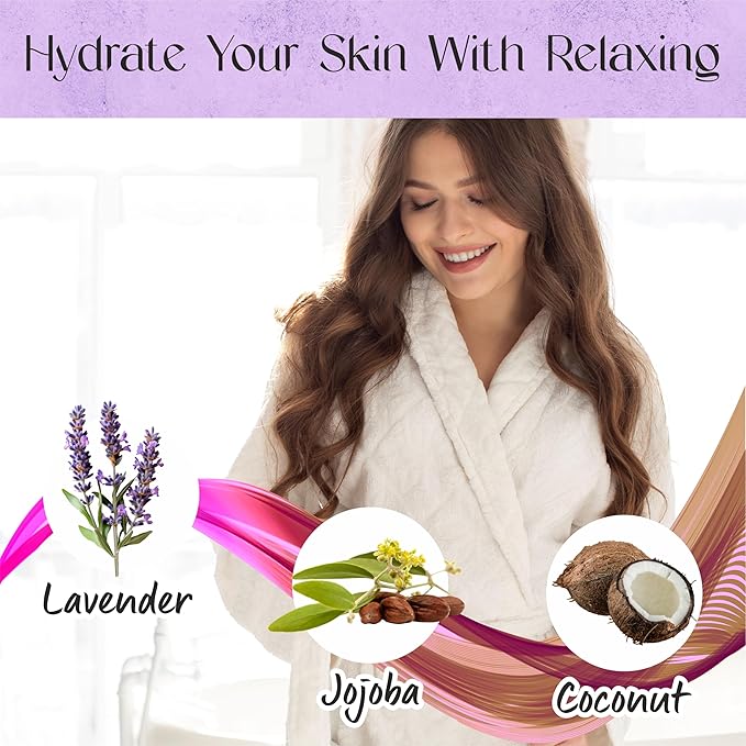 AnatoliaDaphne Lavender Body Wash and Shower Gel with Vitamin E for Jock Itch, Eczema, Ringworm, Body Odor, Body Wash Women & Men with Added Body Oils, LARGE 20.2 FL Oz Bottle.