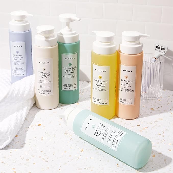 Naturium The Perfector Salicylic Acid Body Wash, Gentle & Smoothing Cleanser, 16.9 oz