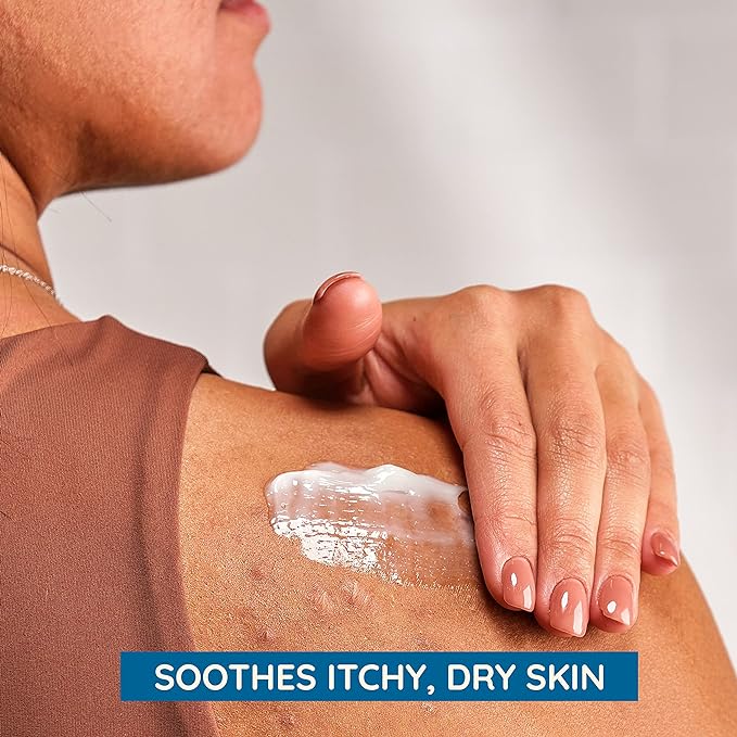 Aveeno Skin Relief Moisturizing Lotion Heals Very Dry, Sensitive Skin, Fast-Absorbing Body Lotion with Soothing Triple Oat & Shea Butter Formula, Fragrance Free, Non-Comedogenic, 18 fl. oz