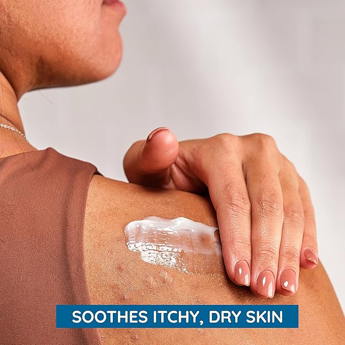 Aveeno Skin Relief Moisturizing Lotion for Very Dry, Itchy Skin with Soothing Triple Oat & Shea Butter Formula, Fragrance Free, 12 Fl. Oz