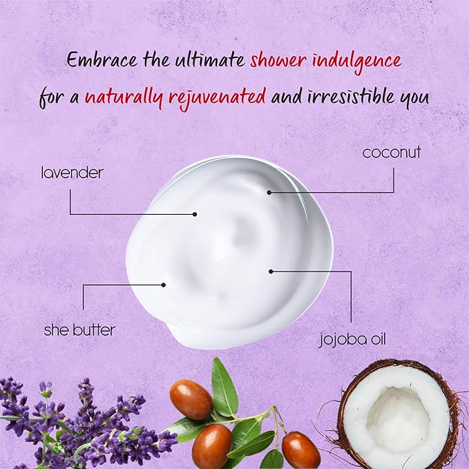 AnatoliaDaphne Lavender Body Wash and Shower Gel with Vitamin E for Jock Itch, Eczema, Ringworm, Body Odor, Body Wash Women & Men with Added Body Oils, LARGE 20.2 FL Oz Bottle.